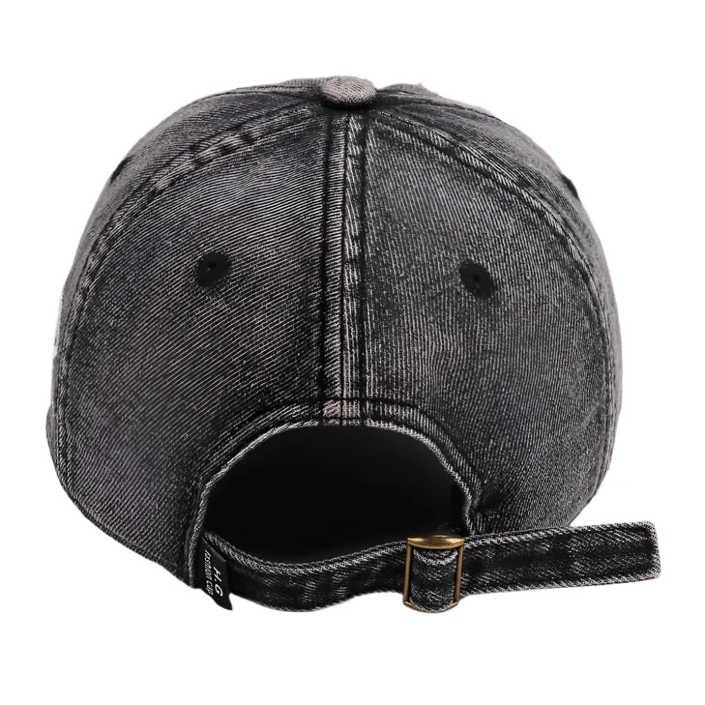 Never Give Up Scratched Baseball Cap