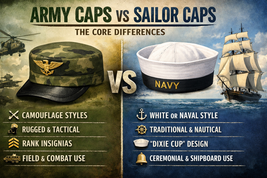 Army Caps vs Sailor Caps: The Core Differences
