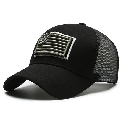 American Flag Camouflage Trucker Cap