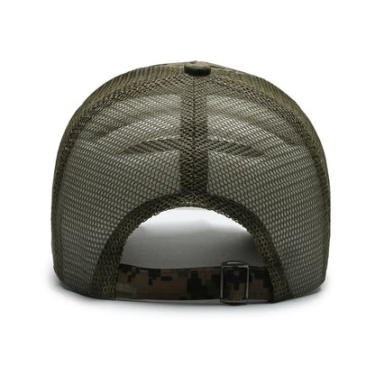 American Flag Camouflage Trucker Cap