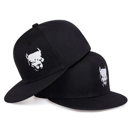 American Rottweiler Black Snapback Cap