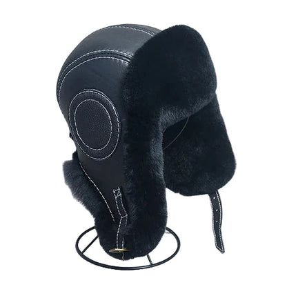 Anchorage Winter Genuine Leather Bomber Hat