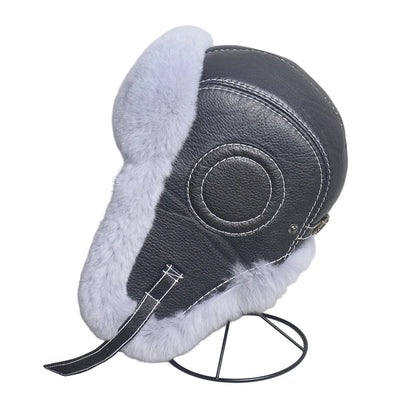Anchorage Winter Genuine Leather Bomber Hat