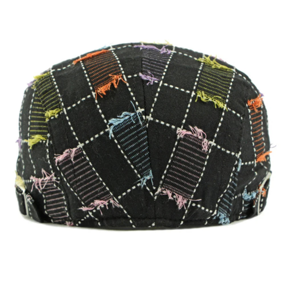 Anderson Knitted Plaid Flat Cap