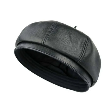 Anneux Genuine Leather Beret