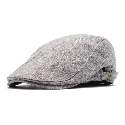 Arlington Plaid Cotton Flat Cap