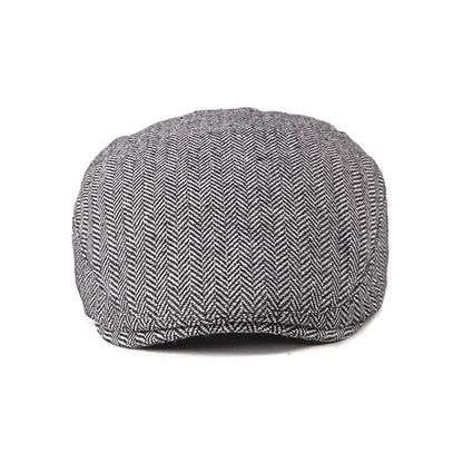 Asis Herringbone Cotton Flat Cap