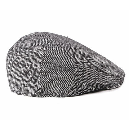 Asis Herringbone Cotton Flat Cap