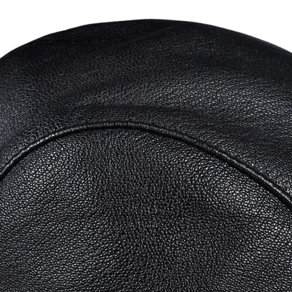 Asthon Genuine Leather Flat Cap