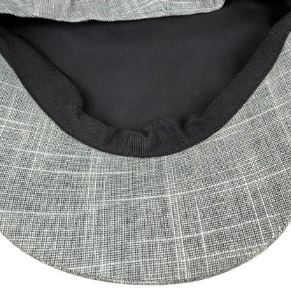 Aviñon Gray Linen Newsboy Cap