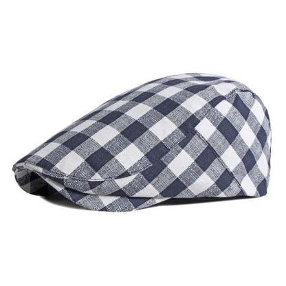 Berck Plaid Cotton Flat Cap