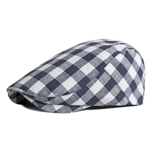 Berck Plaid Cotton Flat Cap
