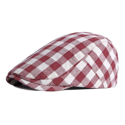 Berck Plaid Cotton Flat Cap