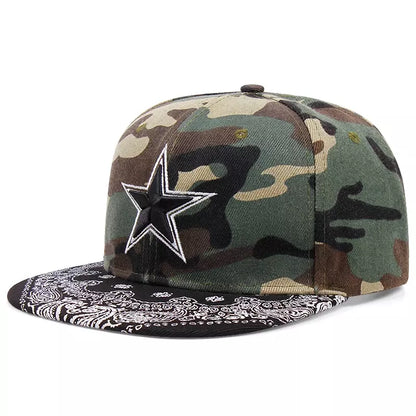 Black Star Snapback Cap