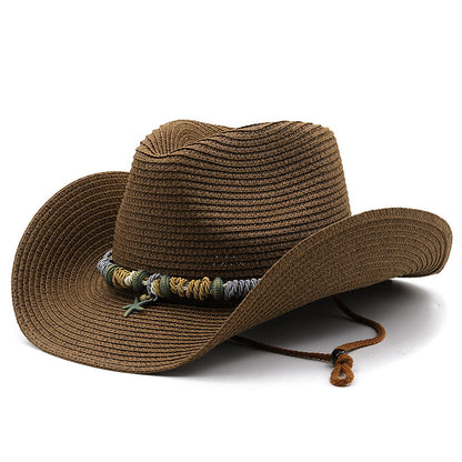 breathable-adjustable-beach-sun-straw-vegetable-fibre-western