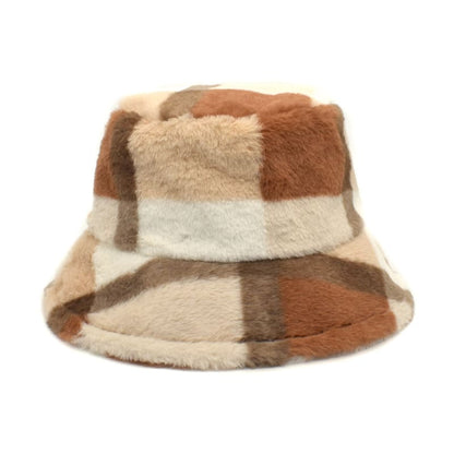 plaid-fisherman-headwear-winter-furry-panels