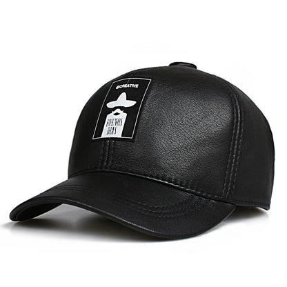 Buenos Dias Genuine Leather Baseball Cap