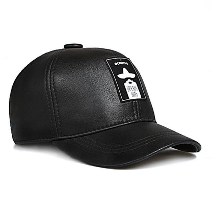 Buenos Dias Genuine Leather Baseball Cap