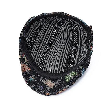 Butterflies Cotton Flat Cap