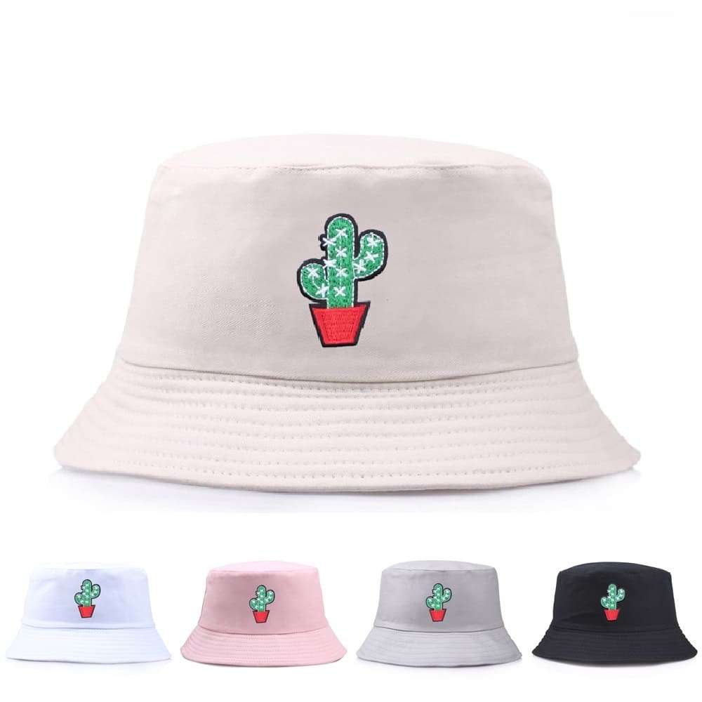 floral-minimalist-plain-fisherman-headwear