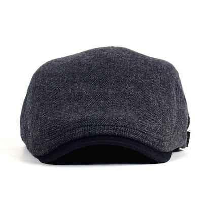 Cambridge Herringbone Wool Flat Cap