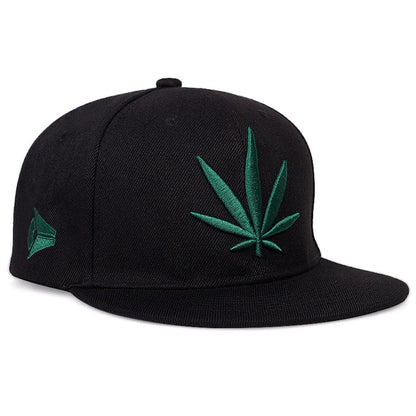 Cannabis Leaf Classic Snapback Cap