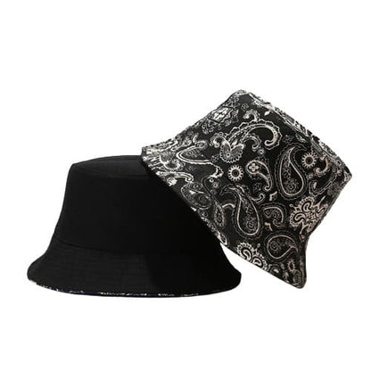 gangsta-hood-90s-fisherman-headwear-plain-black-cotton