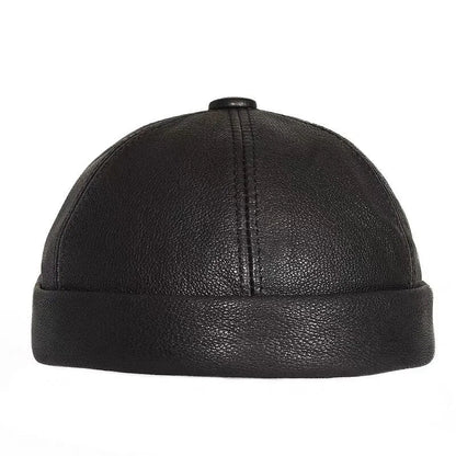 Cassel Genuine Leather Docker Cap