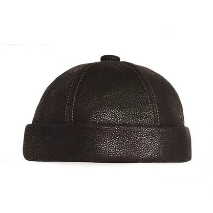 Cassel Genuine Leather Docker Cap