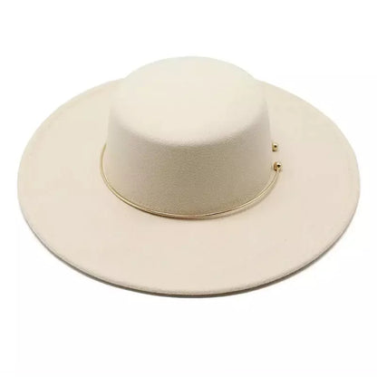 Castelnou Wide Brimmed Boater Hat