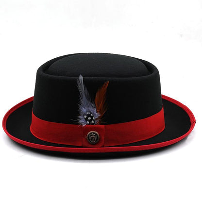 Charleroy Feather Porkpie Hat