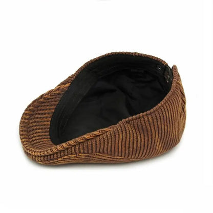 Chester Winter Worn Corduroy Flat Cap