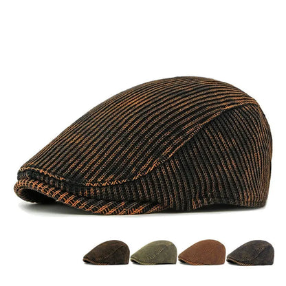 Chester Winter Worn Corduroy Flat Cap