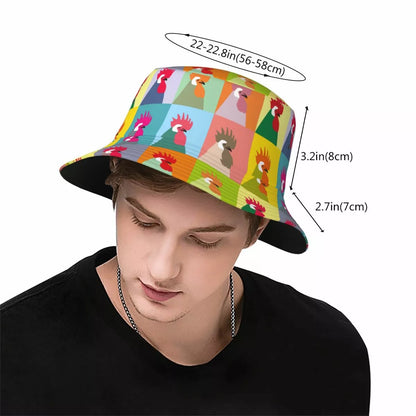 plaid-panels-rooster-fisherman-headwear-cotton