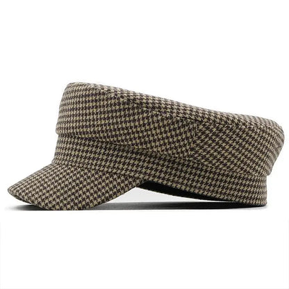 Classic Houndstooth Sailor Cap