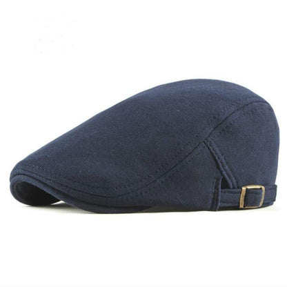 Classic Plain Cotton Flat Cap