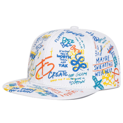 Create Graffiti Print Snapback Cap