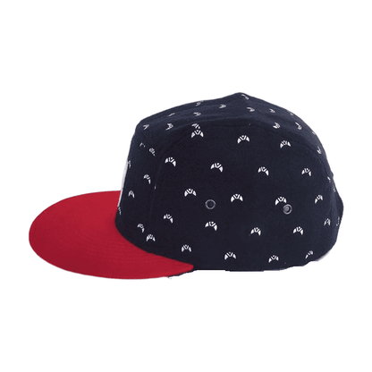Croissants Navy Red Snapback Cap