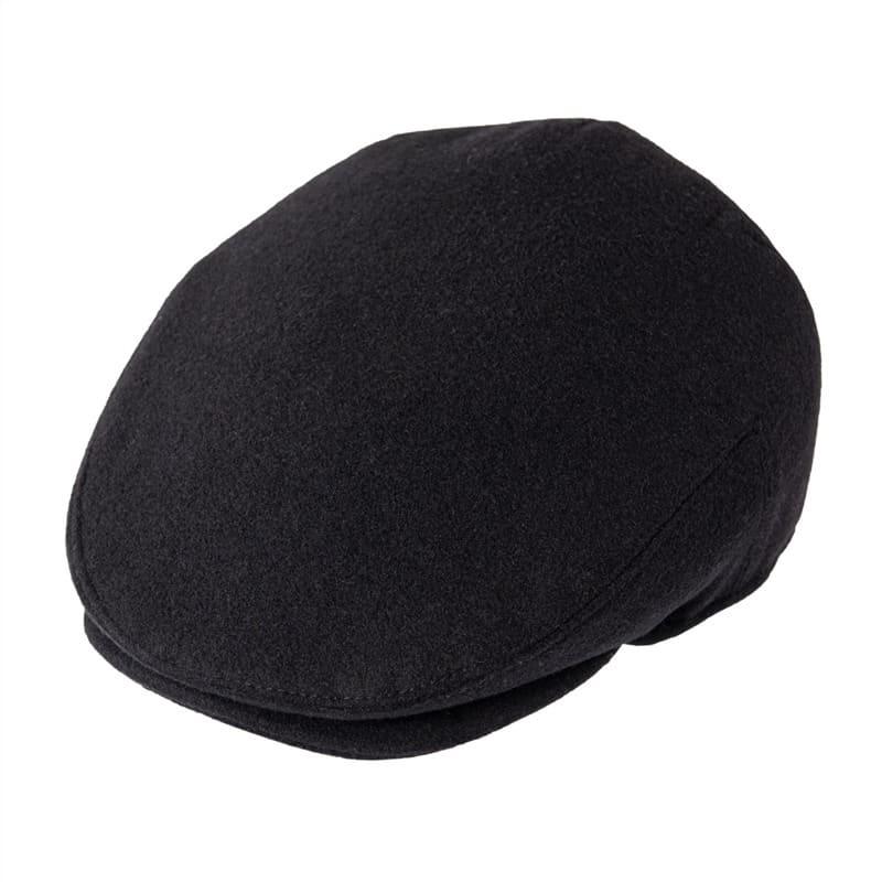 Croix Herringbone Wool Flat Cap