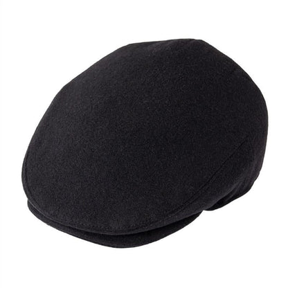 Croix Herringbone Wool Flat Cap