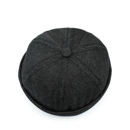 Dachshund Denim Brimless Docker Cap