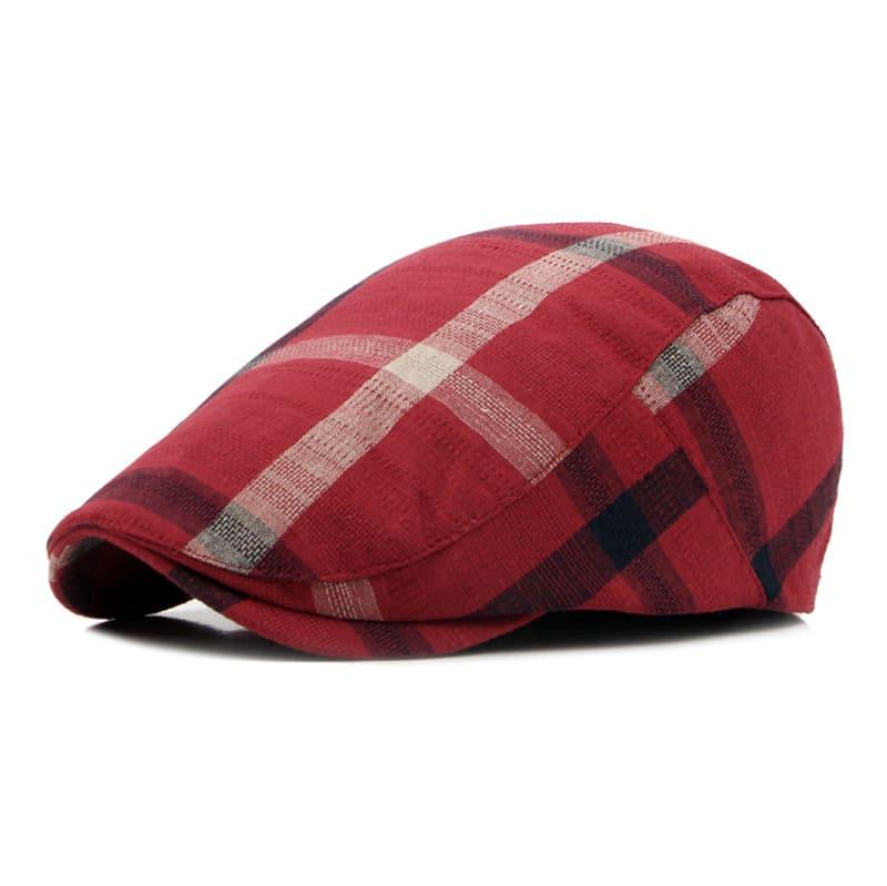 Dax Tartan Cotton Flat Cap