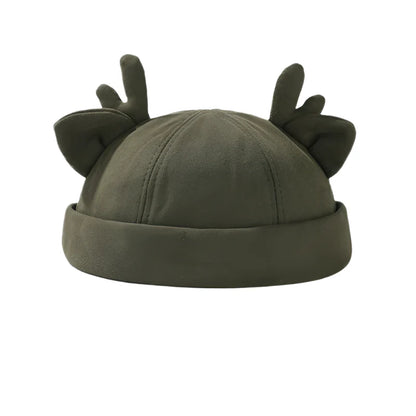 Deer Horns Cotton Docker Cap