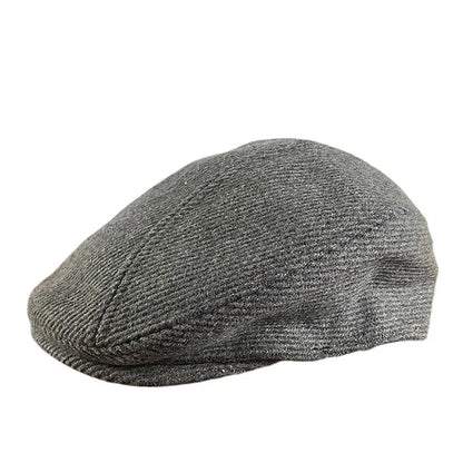 Detroit Vintage Striped Flat Cap