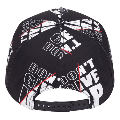Don't Give Up Black Snapback Cap