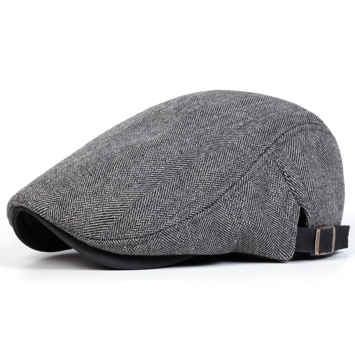 Dylan Herringbone Flat Cap