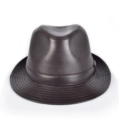 Ellington Genuine Leather Trilby Hat