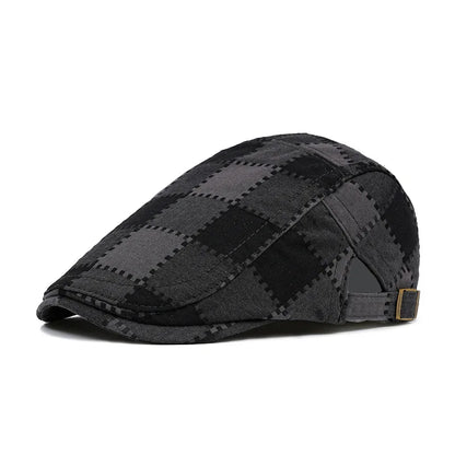 Falkland Retro Plaid Flat Cap