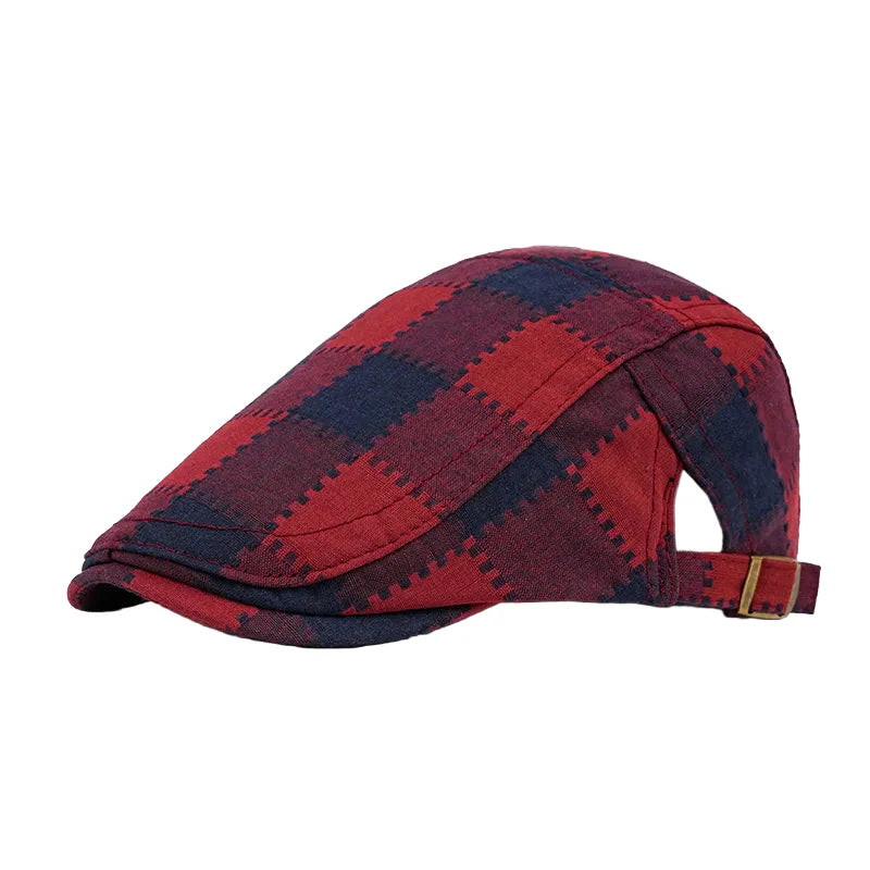 Falkland Retro Plaid Flat Cap