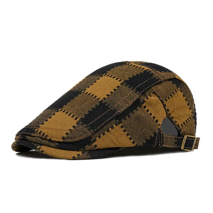 Falkland Retro Plaid Flat Cap